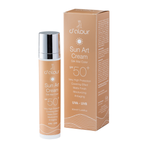 D'Alour - Sun Art Cream SPF 50+ Silk Mat Color (Natural tint)